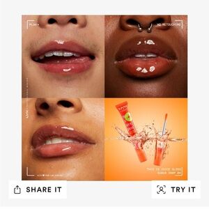 This is Juice Gloss Hydrating
Lip Gloss NYX GUAVA electrolytes vegan oil
